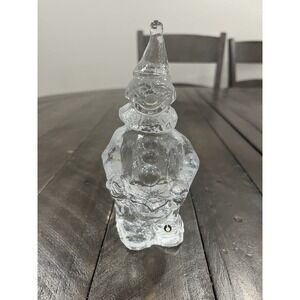 Westerberg Pukeberg Swedish Textured Art Glass Clown Figure Paperweight 6.5" T